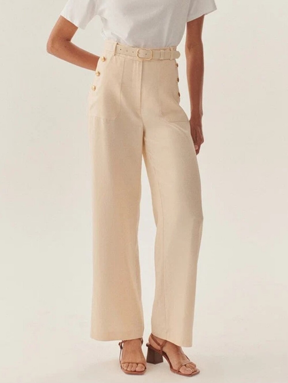 Exquise Ember Refined Creased Wide Leg Pants Size 12